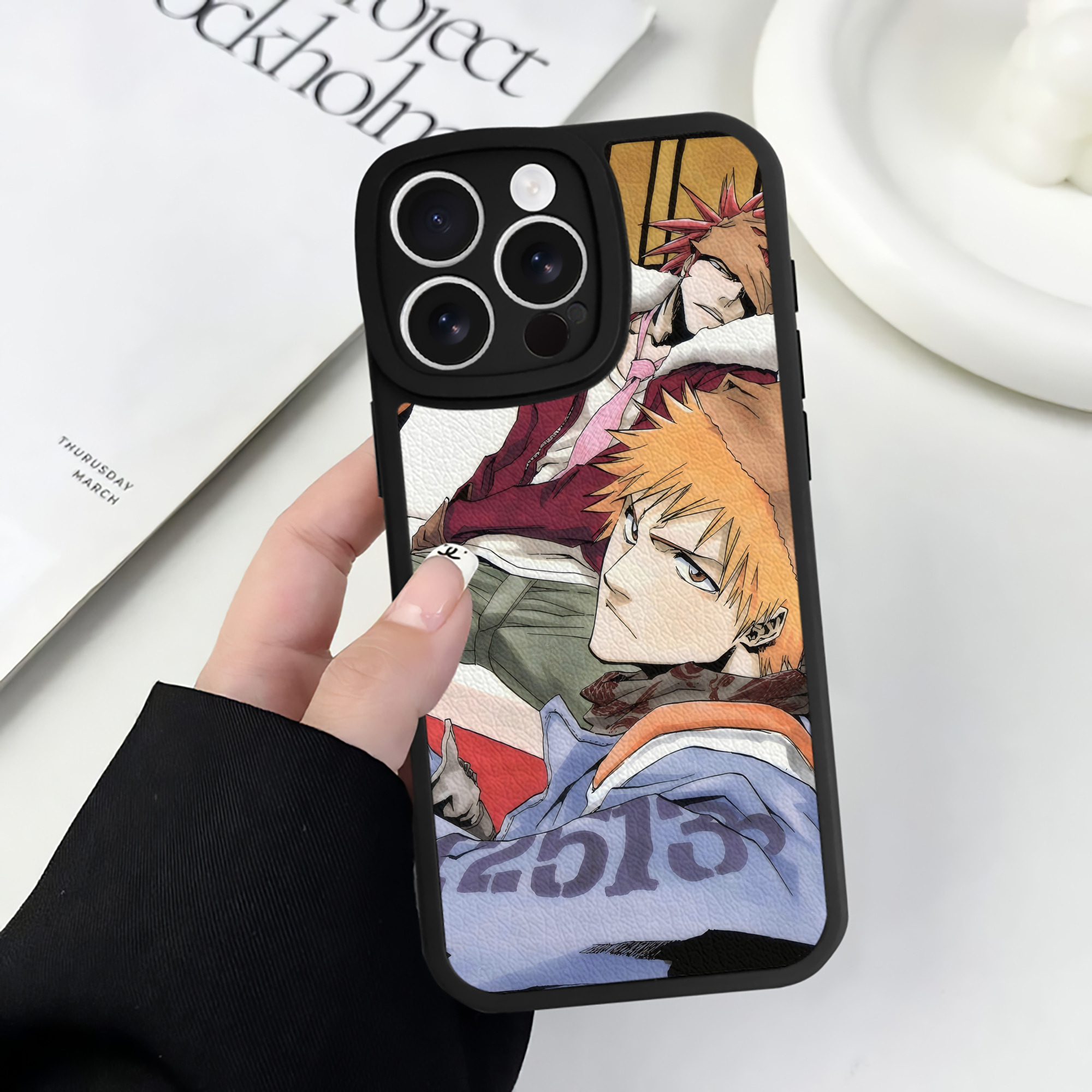 （画像用） ブリーチ BLEACH 【iPhone 16シリーズ対応】シリコンスマホケース（レザー調） 材質：シリコン